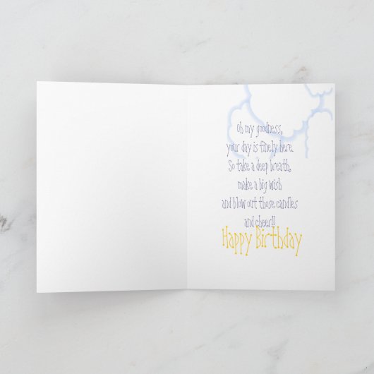 Sunshine Birthday Kaart (Binnen)