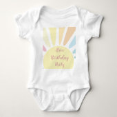 Sunshine Birthday Party Baby T-Shirt (Voorkant)