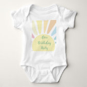 Sunshine Birthday Party Baby T-Shirt (Voorkant)