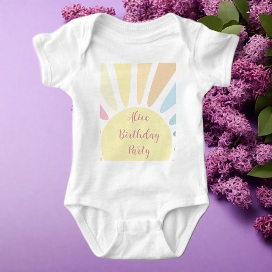 Sunshine Birthday Party Baby T-Shirt