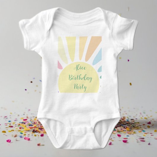 Sunshine Birthday Party Baby T-Shirt