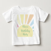 Sunshine Birthday Party Baby T-Shirt (Voorkant)