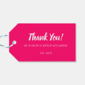 Sunshine Birthday Party Cadeaulabel (Achterkant Horizontaal)