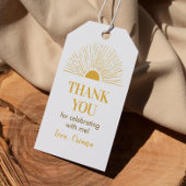 Sunshine Birthday Party Dank u Label Cadeaulabel