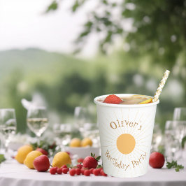 Sunshine Birthday Party Papieren Bekers