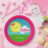 Sunshine Birthday Party Papieren Bordje (Feest)
