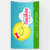 Sunshine Birthday Party Spandoek (Verticaal)