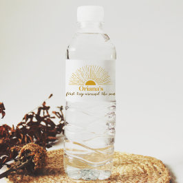 Sunshine Birthday Water Flacon Label Waterfles Etiket