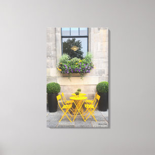 Sunshine Bistro - Originele kleurenfoto Canvas Afdruk