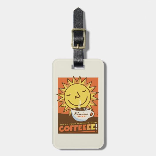 Sunshine Blend Coffee Bagagelabel (Voorkant verticaal)