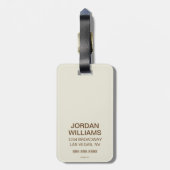 Sunshine Blend Coffee Bagagelabel (Achterkant verticaal)