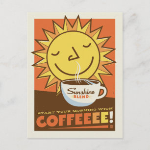 Sunshine Blend Coffee Briefkaart