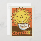 Sunshine Blend Coffee Briefkaart (Voorkant / Achterkant)