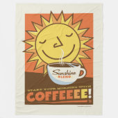 Sunshine Blend Coffee Fleece Deken (Voorkant)