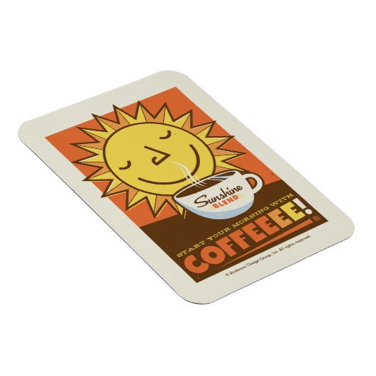 Sunshine Blend Coffee Magneet (Rechterzijde)