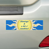 Sunshine Blessings Bumpersticker (Op auto)