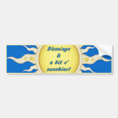 Sunshine Blessings Bumpersticker (Voorkant)