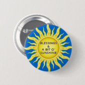 Sunshine Blessings Button (Voorkant /achterkant)