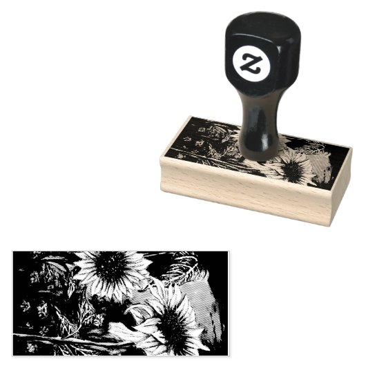 Sunshine Bloom Rubberstempel (Gestempeld)