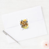 Sunshine Bloom Vierkante Sticker (Envelop)