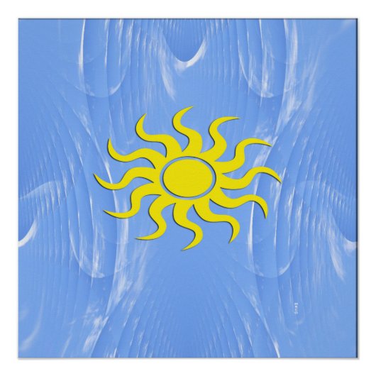 Sunshine & Blue Skies ahead Poster (Voorkant)