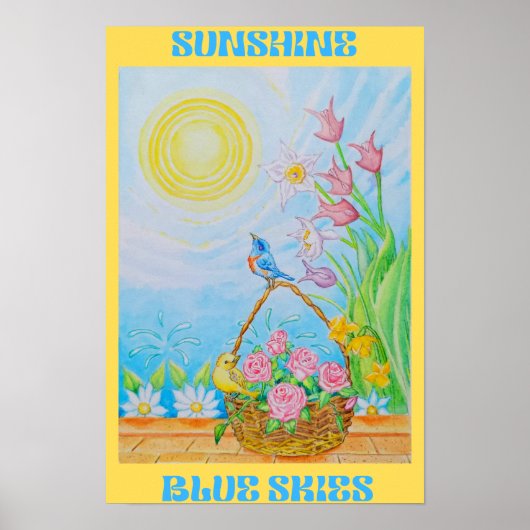 SUNSHINE BLUE SKIES POSTER (Voorkant)