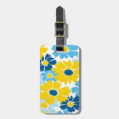 Sunshine Blue Sky Blooming Daisy Bagagelabel (Voorkant verticaal)