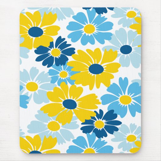 Sunshine Blue Sky Blooming Daisy Muismat (Voorkant)