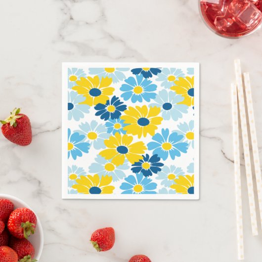 Sunshine Blue Sky Blooming Daisy Servet (Insitu)