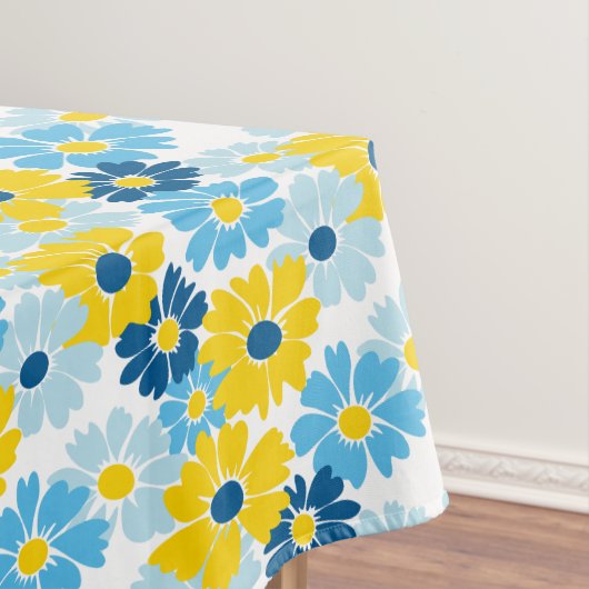 Sunshine Blue Sky Blooming Daisy Tafelkleed (Voorbeeld)