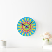 Sunshine Blue Sky Ronde Klok (Huis)