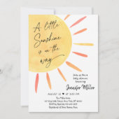 Sunshine Boho Baby shower Kaart (Voorkant)