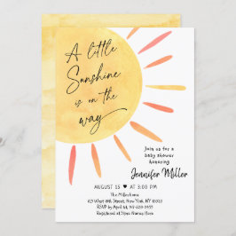 Sunshine Boho Baby shower Kaart