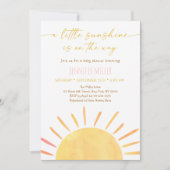Sunshine Boho Baby shower Kaart (Voorkant)