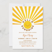 Sunshine Boho Baby shower Kaart (Voorkant)