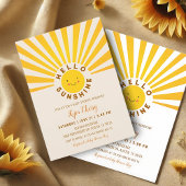 Sunshine Boho Baby shower Kaart