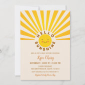 Sunshine Boho Baby shower Kaart (Voorkant)