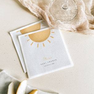 Sunshine Boho Baby shower Papier Servet
