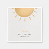 Sunshine Boho Baby shower Papier Servet (Voorkant)