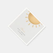 Sunshine Boho Baby shower Papier Servet (Hoek)
