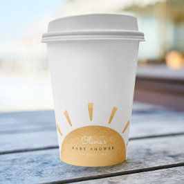 Sunshine Boho Baby shower papieren bekers