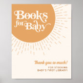 Sunshine Boho Boeken voor Baby Dank u Poster (Voorkant)