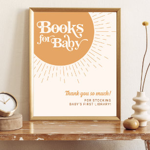 Sunshine Boho Boeken voor Baby Dank u Poster