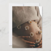 Sunshine Boho Elegant Neutral Photo Baby shower Kaart (Achterkant)