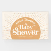Sunshine Boho geel Baby shower Spandoek (Horizontaal)