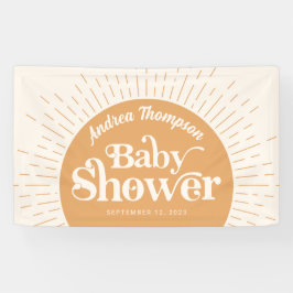 Sunshine Boho geel Baby shower Spandoek