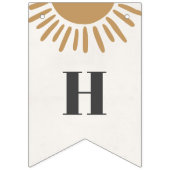 Sunshine Boho Gelukkige Verjaardagsfeestbanner Vlaggetjes (Tweede vlag)