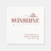 Sunshine Boho Gender Neutraal Baby shower Cocktail Servet (Voorkant)