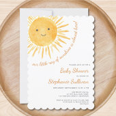 Sunshine Boho Genderneutraal Baby shower Kaart