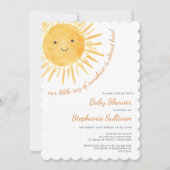 Sunshine Boho Genderneutraal Baby shower Kaart (Voorkant)